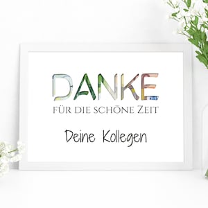 Geldgeschenk zur Renteneintritt I Geschenkidee zum Ruhestand I Verabschiedung Firma Büro letzter Tag I wahlweise mit Rahmen I Größe Din A4