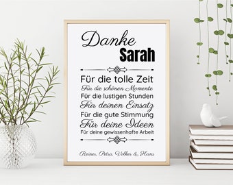 Abschiedsgeschenk Kollegen Etsy