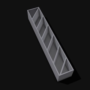Large Candy Cane Stripe Pen Blank For Resin 3D Print Pen Blank .stl File