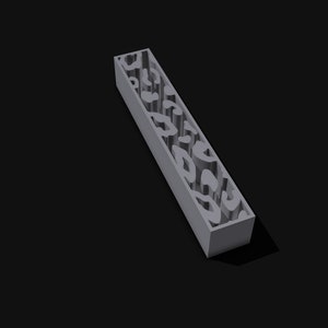 Leopard Pen Blank For Resin 3D Print Pen Blank .stl File
