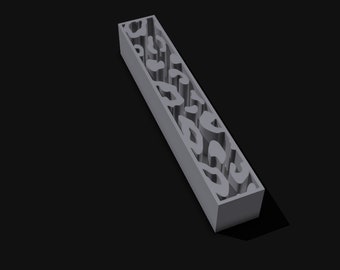 Leopard Pen Blank para resina 3D Print Pen Blank .stl File