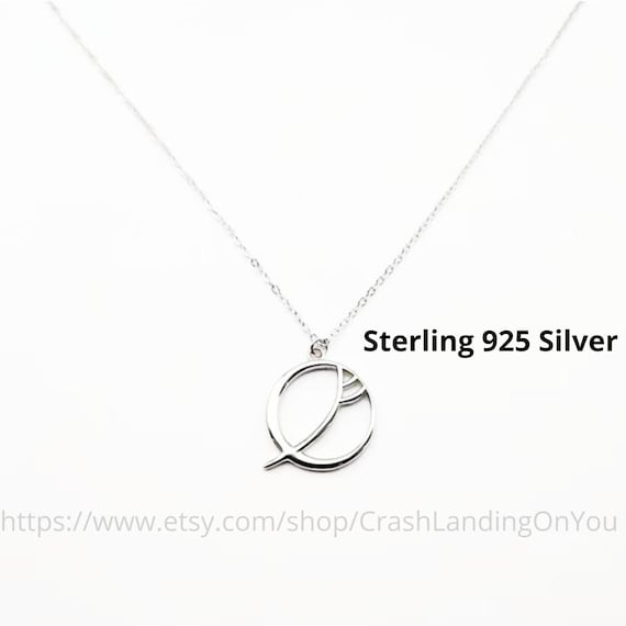 Hotel Del Luna Logo Necklace Sterling 