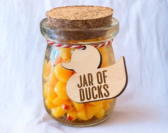 Jar of Ducks (3.4oz) - Coworker Gift -White Elephant Gift - Funny Gift - Gag Gift - Duck Jar - Give A Duck - Stocking Stuffer