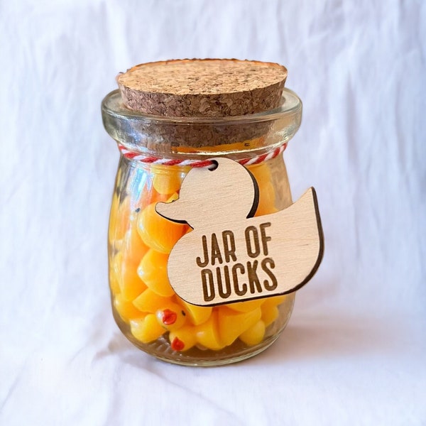 Jar of Ducks (3.4oz) - Coworker Gift -White Elephant Gift - Funny Gift - Gag Gift - Duck Jar - Give A Duck - Stocking Stuffer