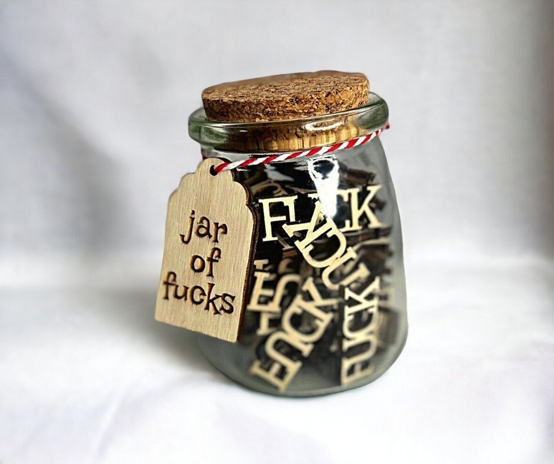  FU*cks to Give Jar of F Gag Gift Swear Jar : Home