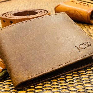 Cadeau de Noël, portefeuille en cuir personnalisé pour homme, mari, père, papa, cadeaux d'anniversaire, cadeau pour lui