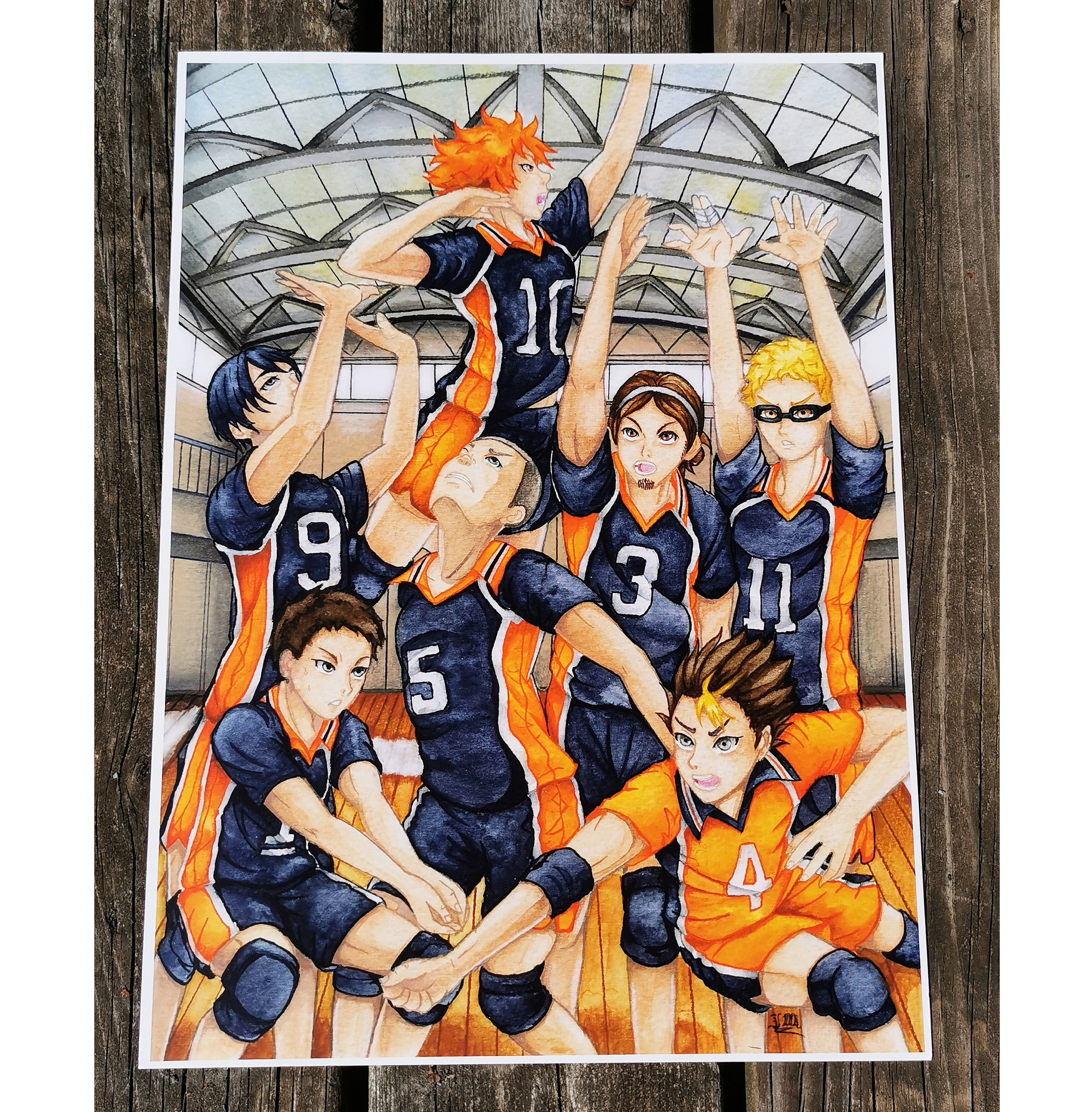 Haikyuu Poster Karasuno High School Volleyball Team Thailand
