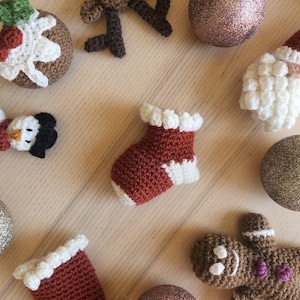 Crochet Pattern | Stocking Christmas Tree Decoration | PDF File Only