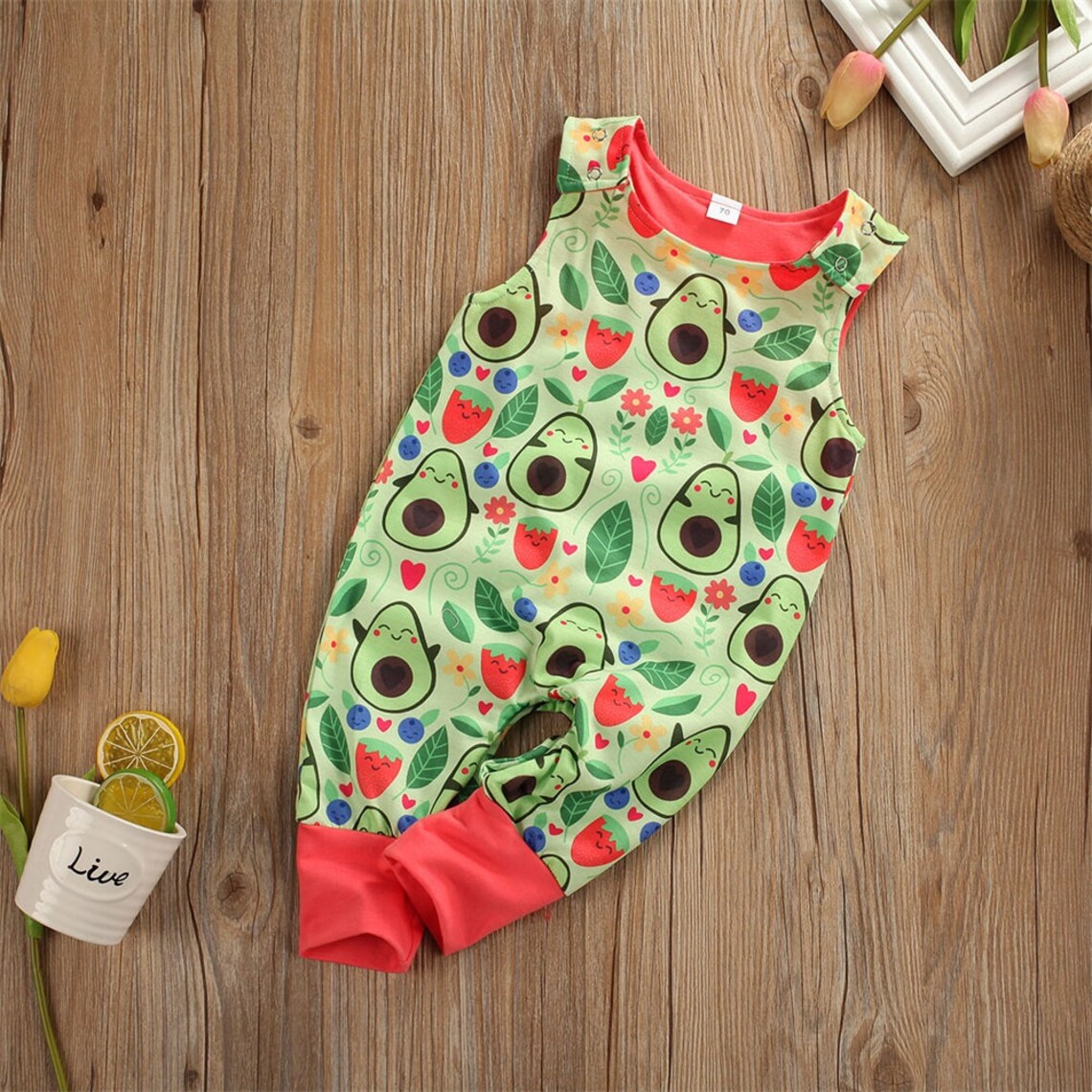 Avocado Print Baby Romper Avocado Baby Clothes Avocado Etsy UK