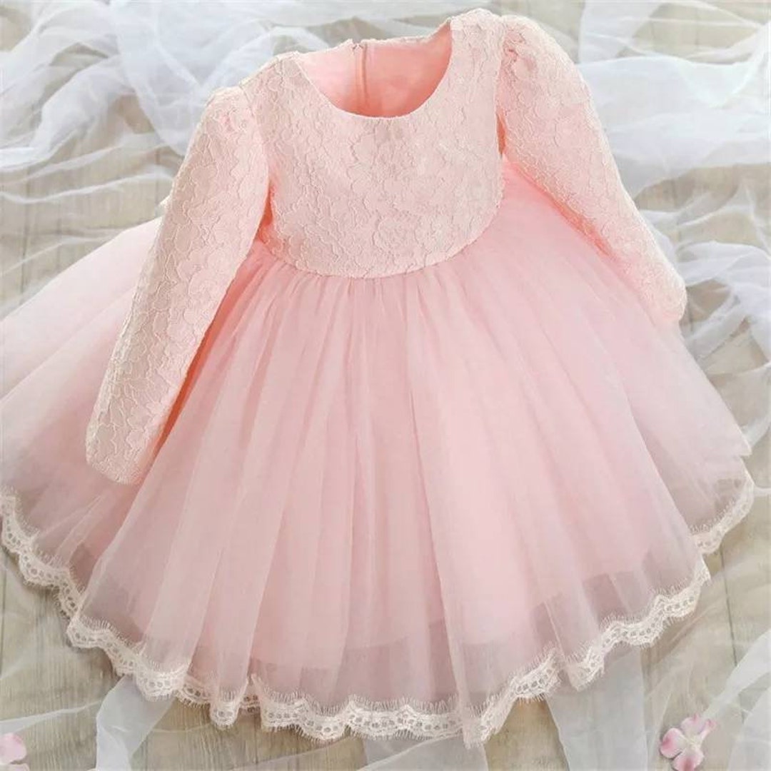 Pink Embroidered Baby Girl Dress Baby Girl Dress Pink Baby - Etsy