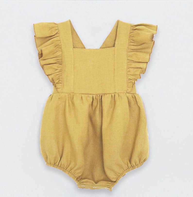 White Baby Girl Romper White Cotton Baby Clothes Baby Girl Etsy