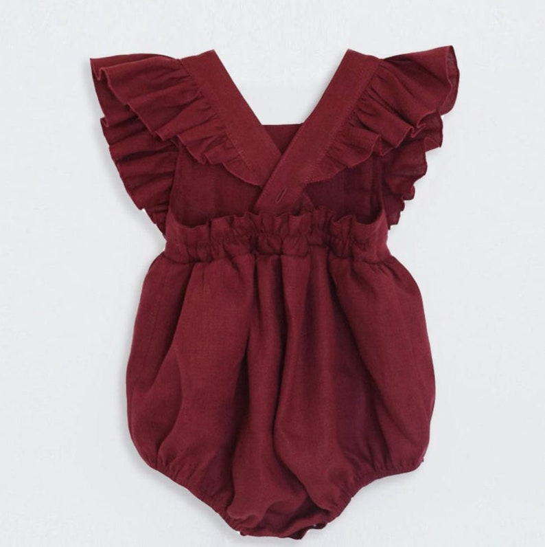 White Baby Girl Romper White Cotton Baby Clothes Baby Girl Etsy