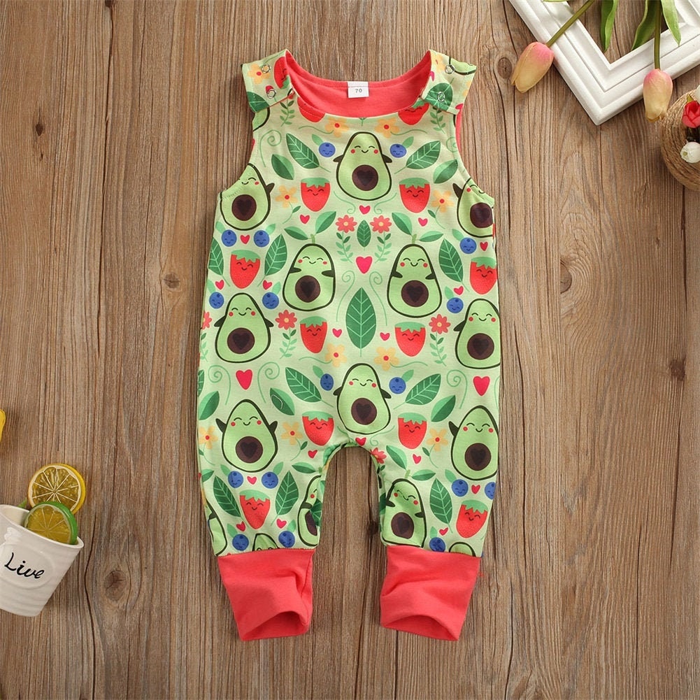 Avocado Print Baby Romper Avocado Baby Clothes Avocado Etsy UK