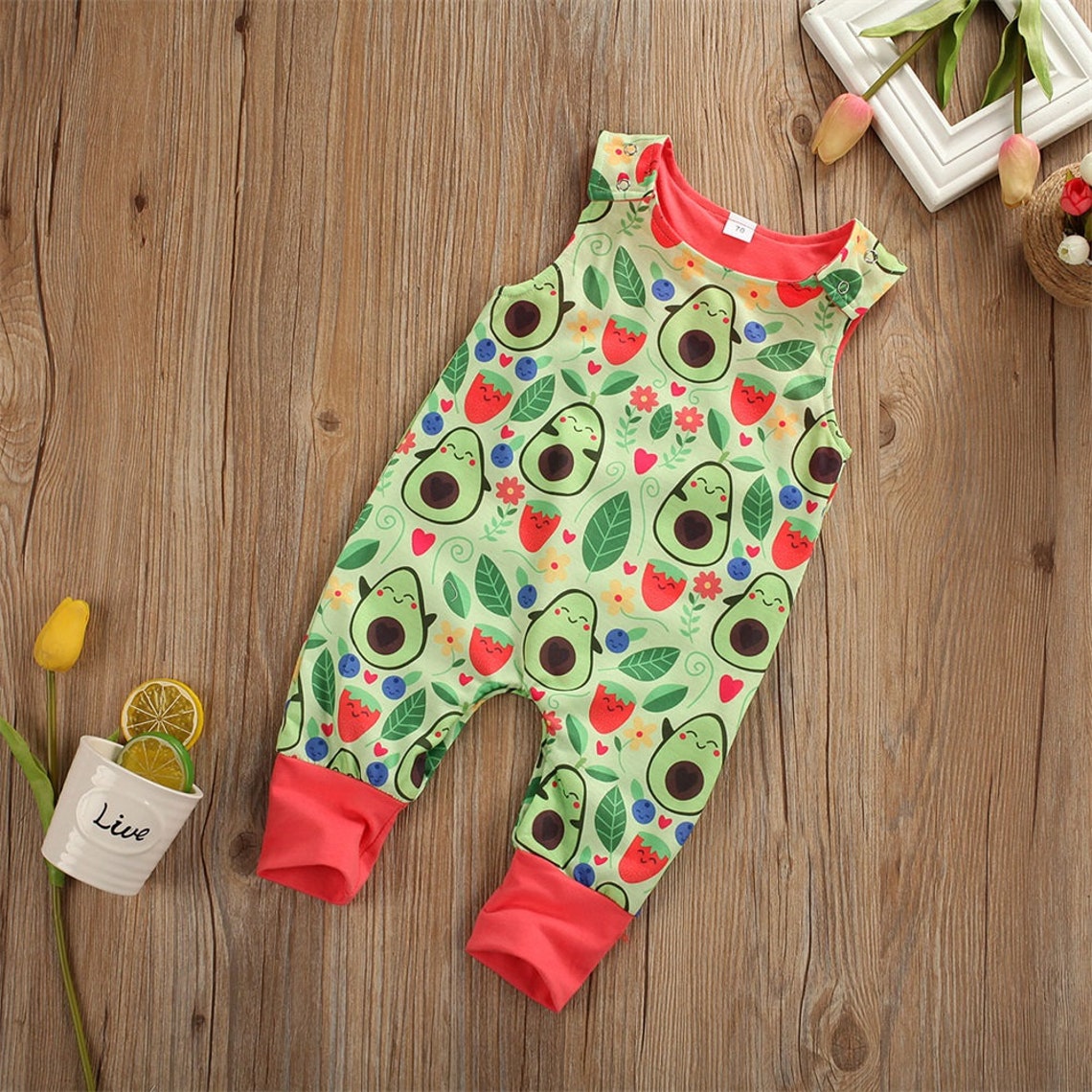 Avocado Print Baby Romper Avocado Baby Clothes Avocado Etsy UK