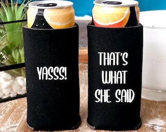 Engagement Gift for Couple | Slim Can Coolers | Slim Can Cooler | Mr. Mrs. Gift | Personalized Slim Can | Bridal | Wedding Favor