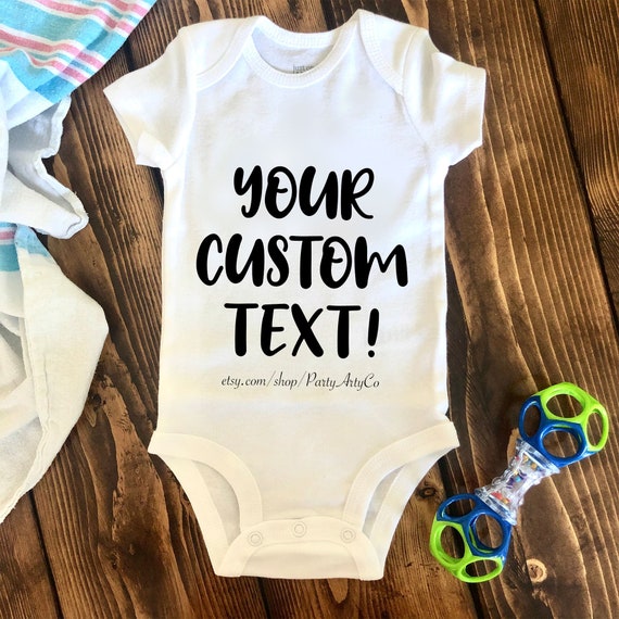 custom baby onesies etsy