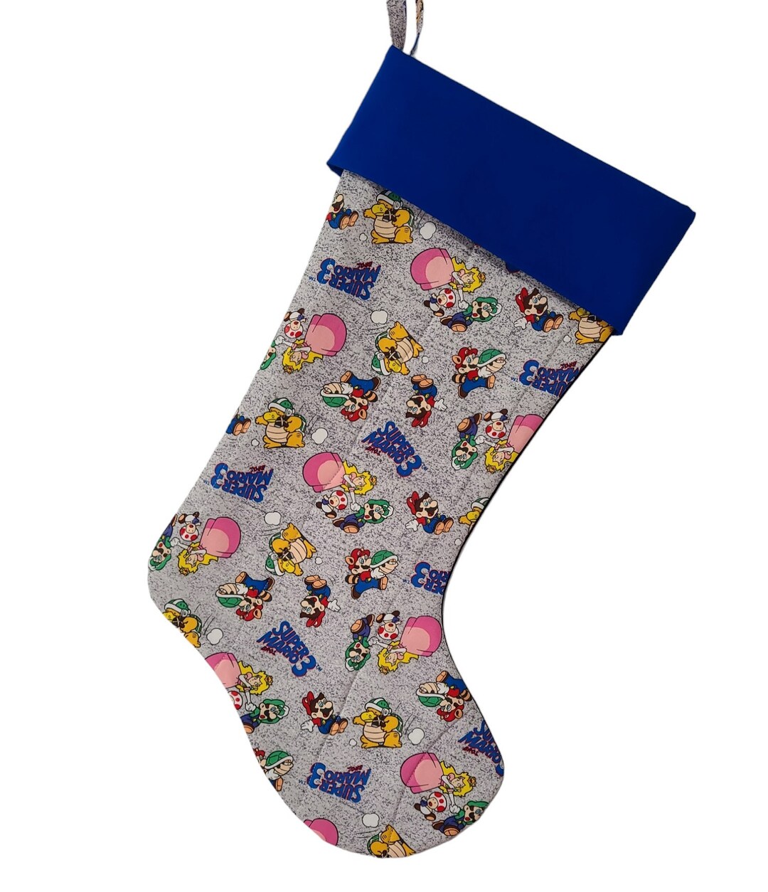 Gaming With Mario 3 Quilted Christmas Stocking - Etsy