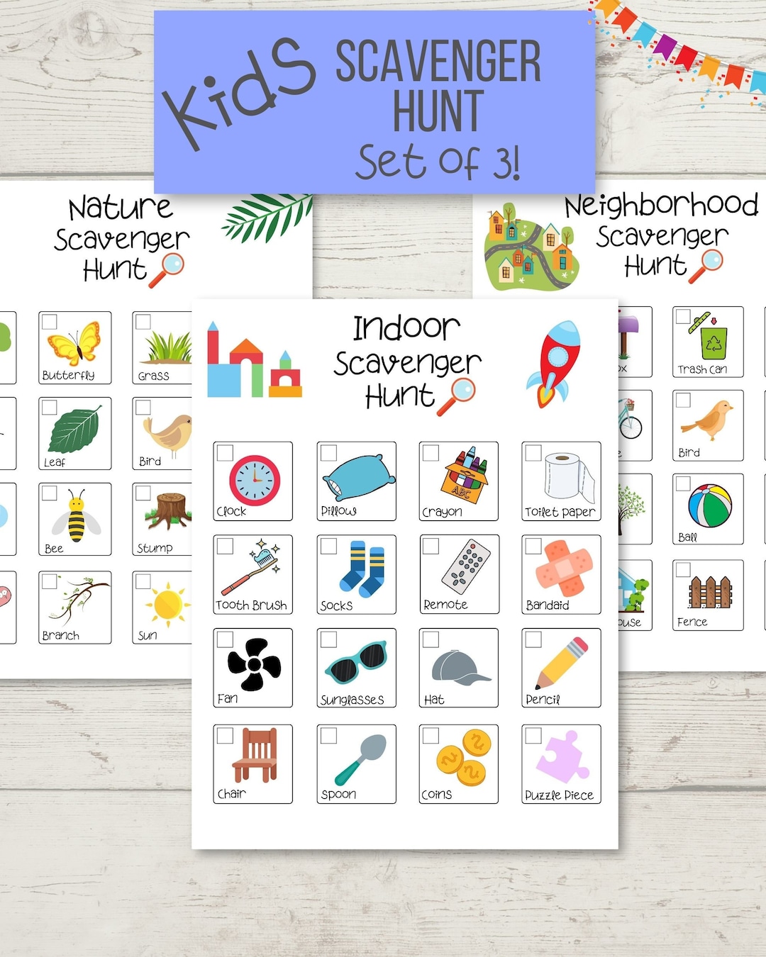 Kids Scavenger Hunt Printable, Children's Scavenger Hunt, Children's ...