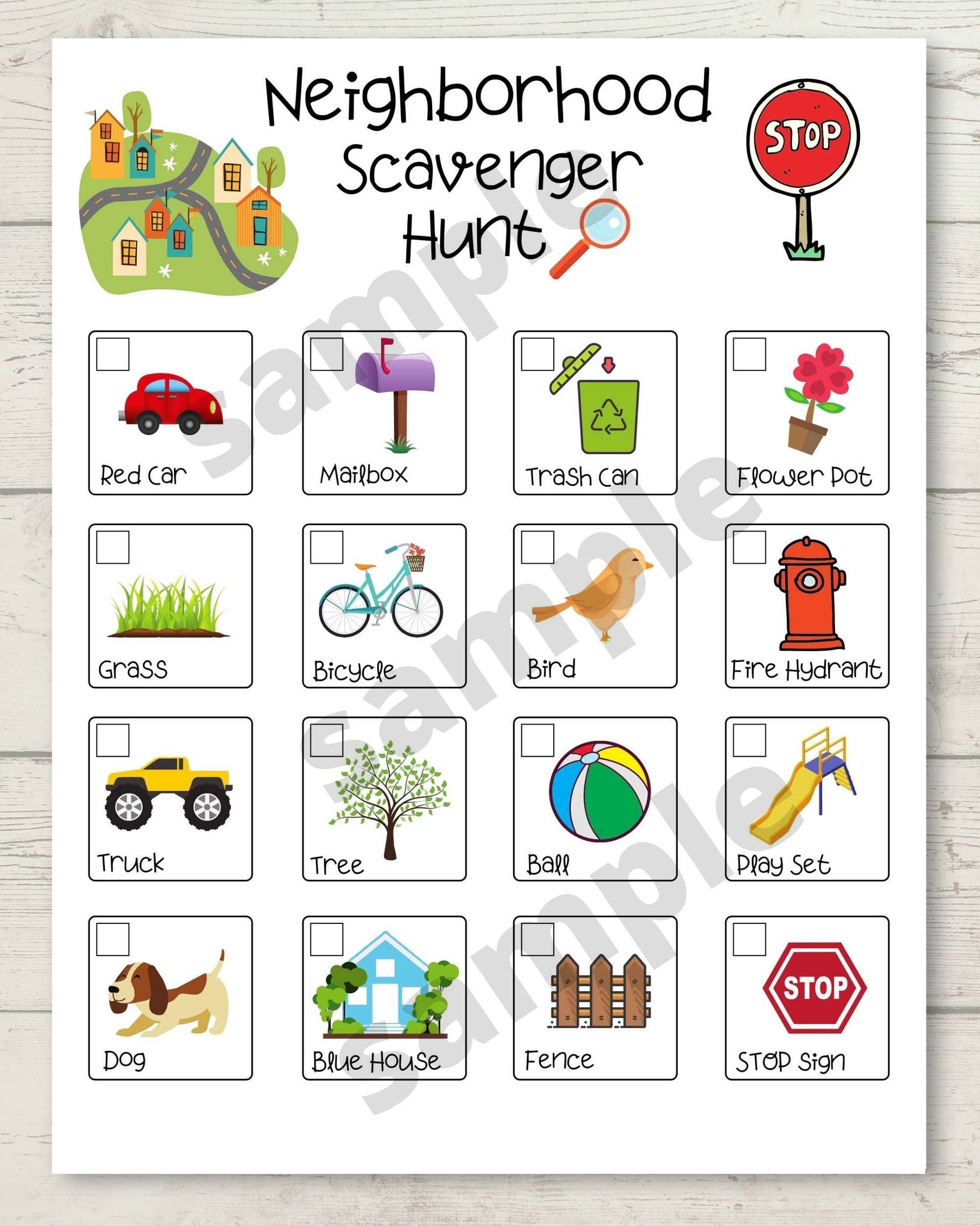 Kids Scavenger Hunt Printable, Children's Scavenger Hunt, Children's ...