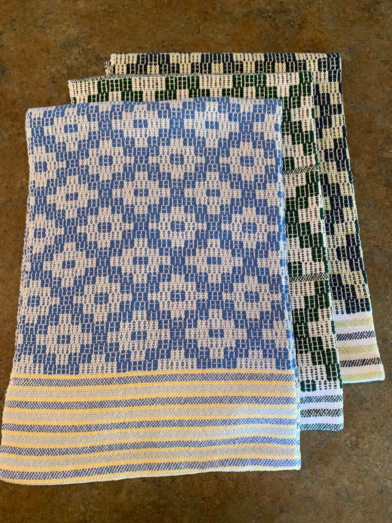 Handwoven and hand hemmed Kitchen towels Etsy