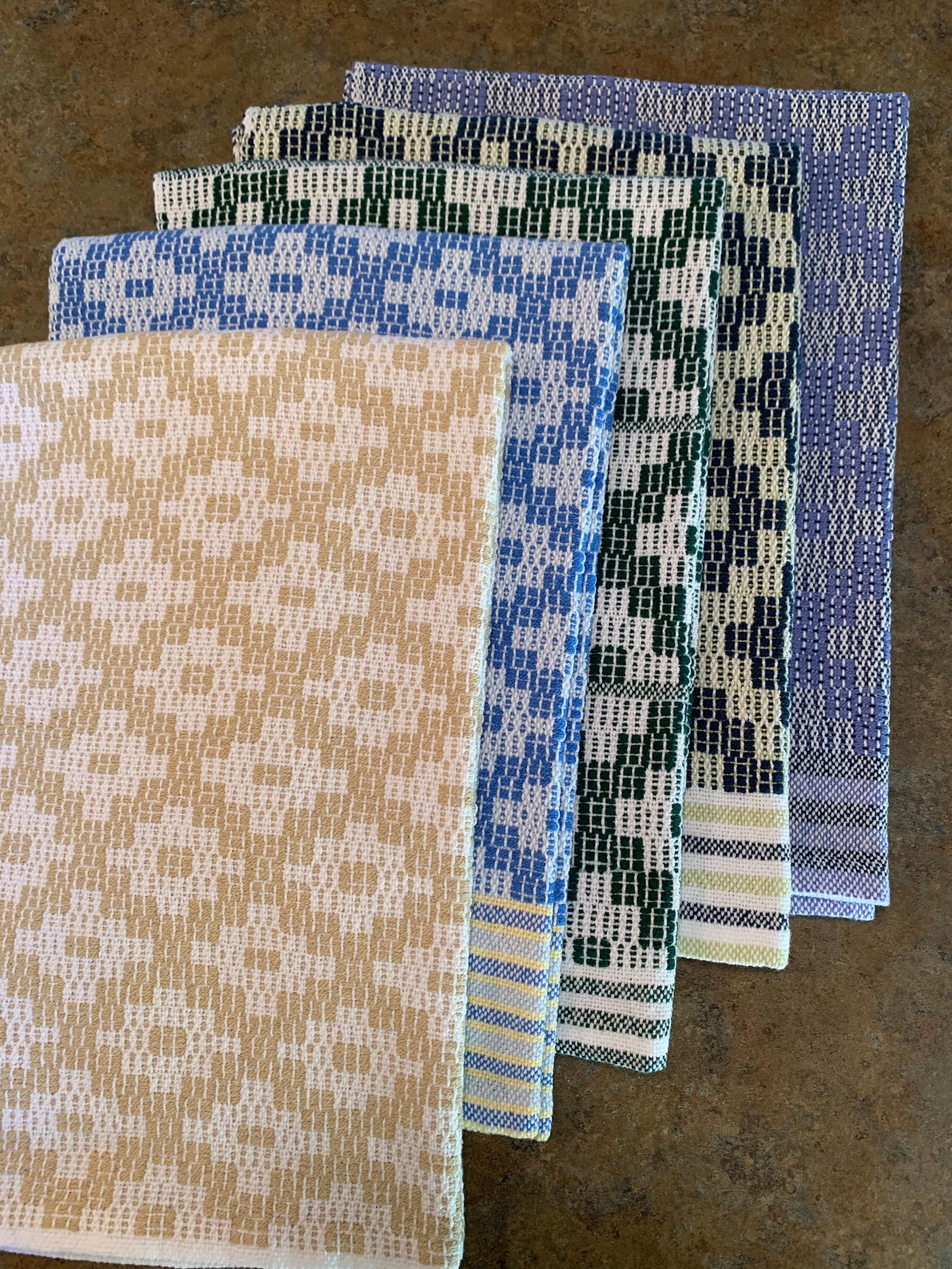 Handwoven and hand hemmed Kitchen towels Etsy