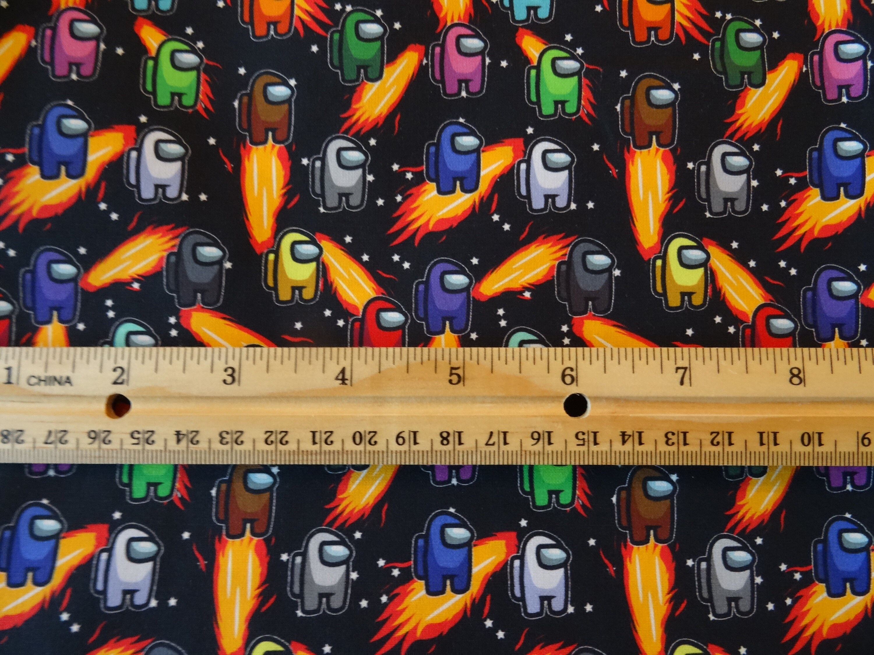 Among Us cotton fabric by the half yard Etsy