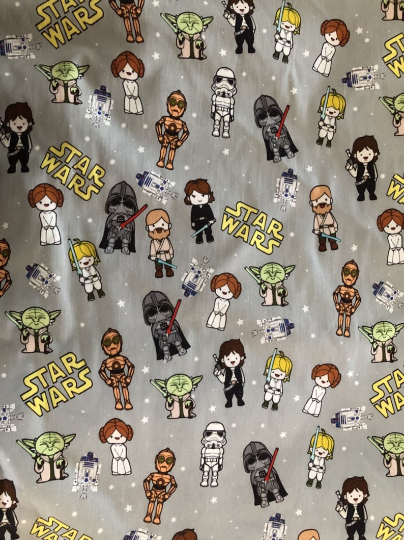 Star Wars Cotton Fabric by 1/2 yard Etsy