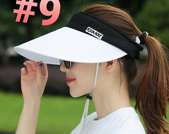 Super Wide Brim Sun Garden Beach Visors Protect your eyes and face for Cruise Beach Garden Hat Visor Light Weight N Foldable Beat the Heat