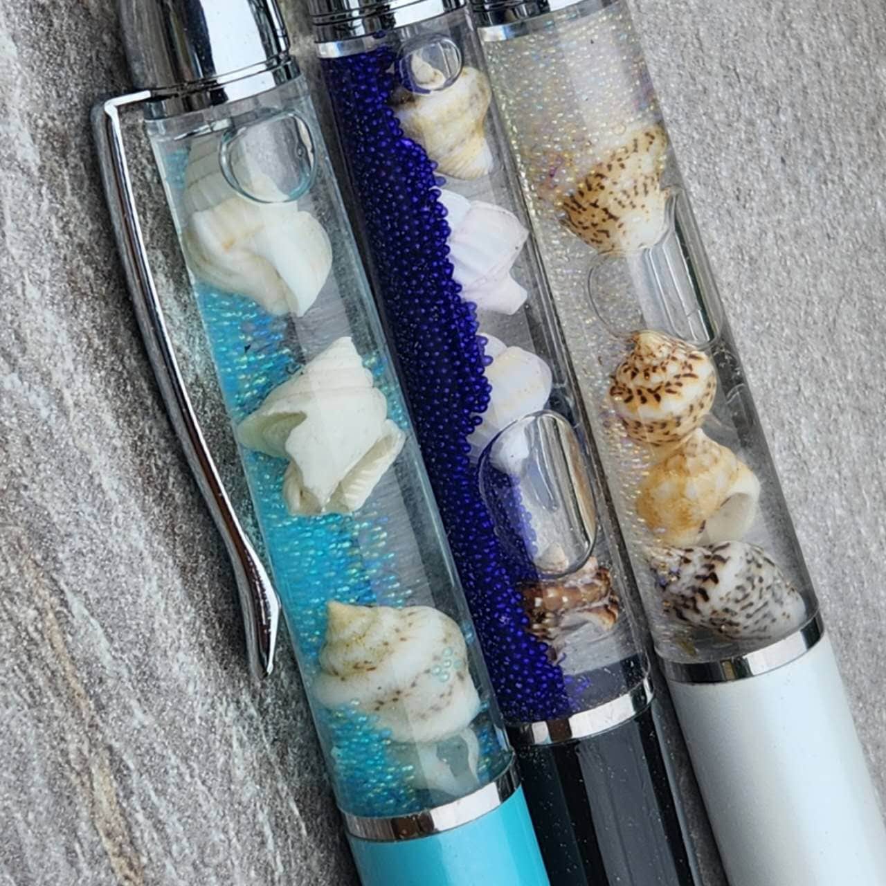 Sea Shells With Ocean Bubbles/sea Foams Floating Ballpoint Pens US ...