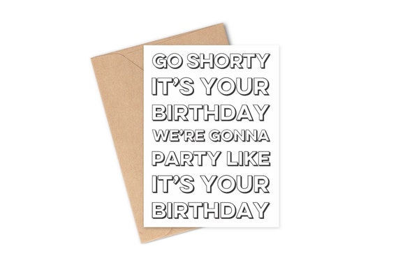 Party Like It's Your Birthday, 50 Cent Birthday Greeting Card Party Like It's Your Birthday, 50 Cent Birthday Greeting Card