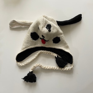 Gorro de lana de animal tejido a mano: Sherpa de invierno con forro polar