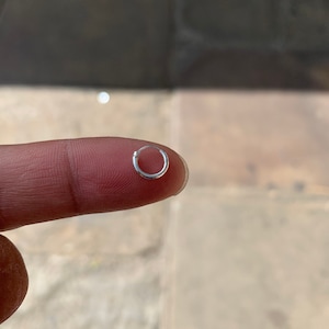 Sterling Silver Cartilage Earring 925 silver 8mm