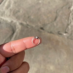 Sterling Silver Bali Cartilage Earring 925 silver 10mm