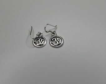 Sterling Silver Om Earrings, Om earrings, Jewellery, 925 sterling silver