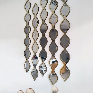 Water Drop Decorative Mirrors Wall Decor Mirror Available in 3 Colors by MDM Dizayn Gold