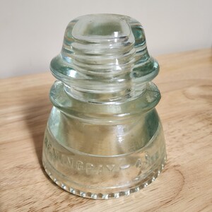 Vintage Clear Glass Insulator