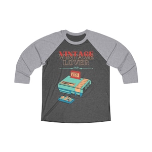 Vintage Game Lover Raglan Baseball Tee