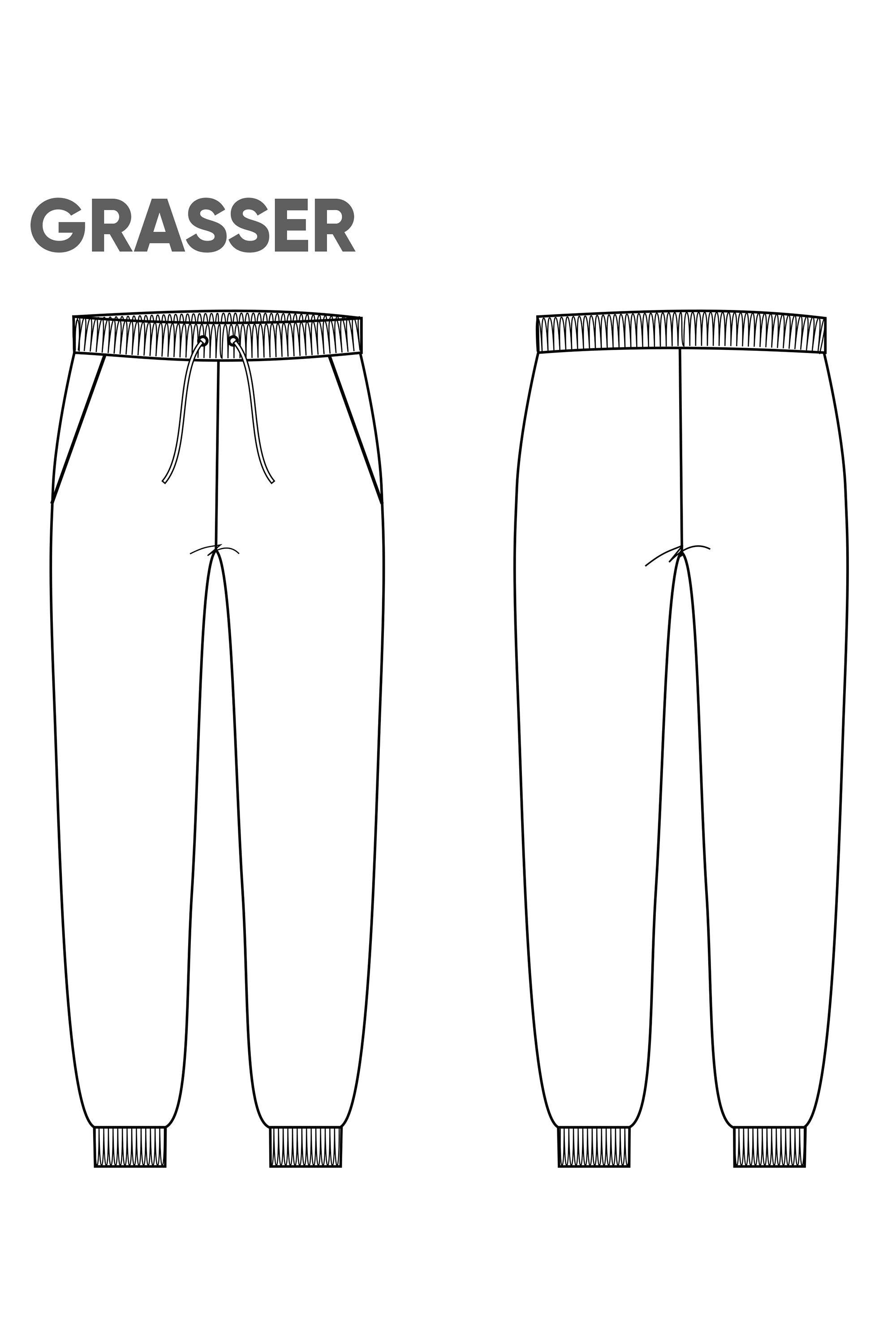 Sweatpants sewing PDF pattern for men mens joggers pattern | Etsy