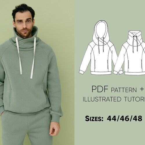 Raglan Sweatshirt and Sweatpants for Men / PDF Sewing Pattern | Etsy