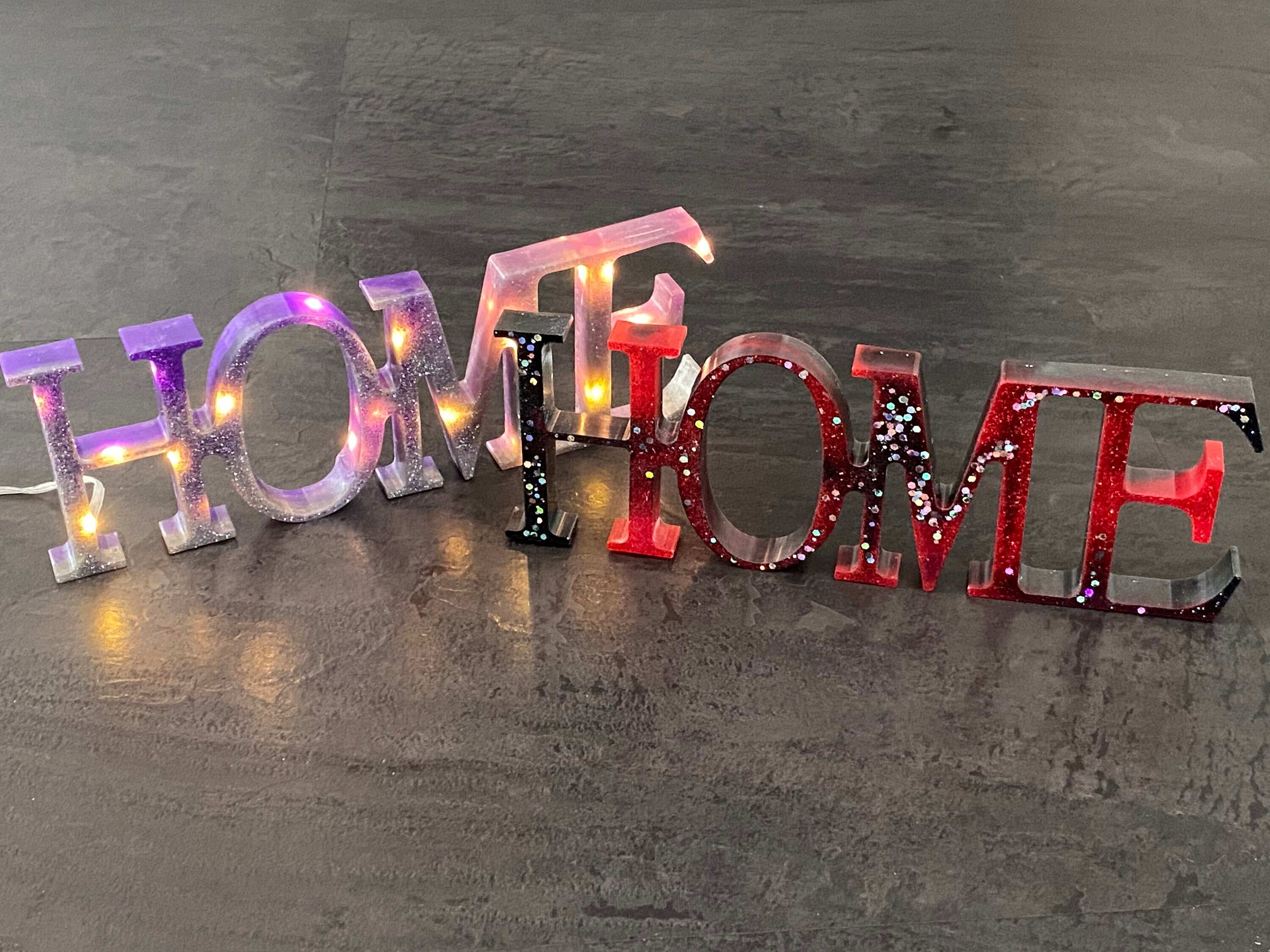 Decorative Word Resin Art home. With or Without Etsy