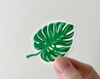 Monstera Leaf Sticker Vinyl Art Sticker Decal