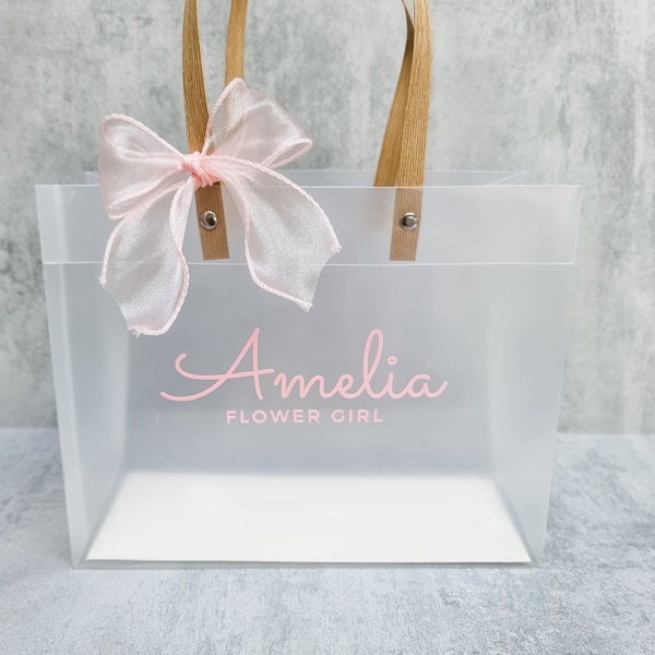 Flower Girl Gift Bag, Personalised Flower Girl present, Flower Girl Proposal Gift, Flower Girl Thank You Bag, Wedding Gift Bag,