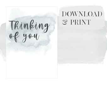 Thinking of you Card Digital Download Print