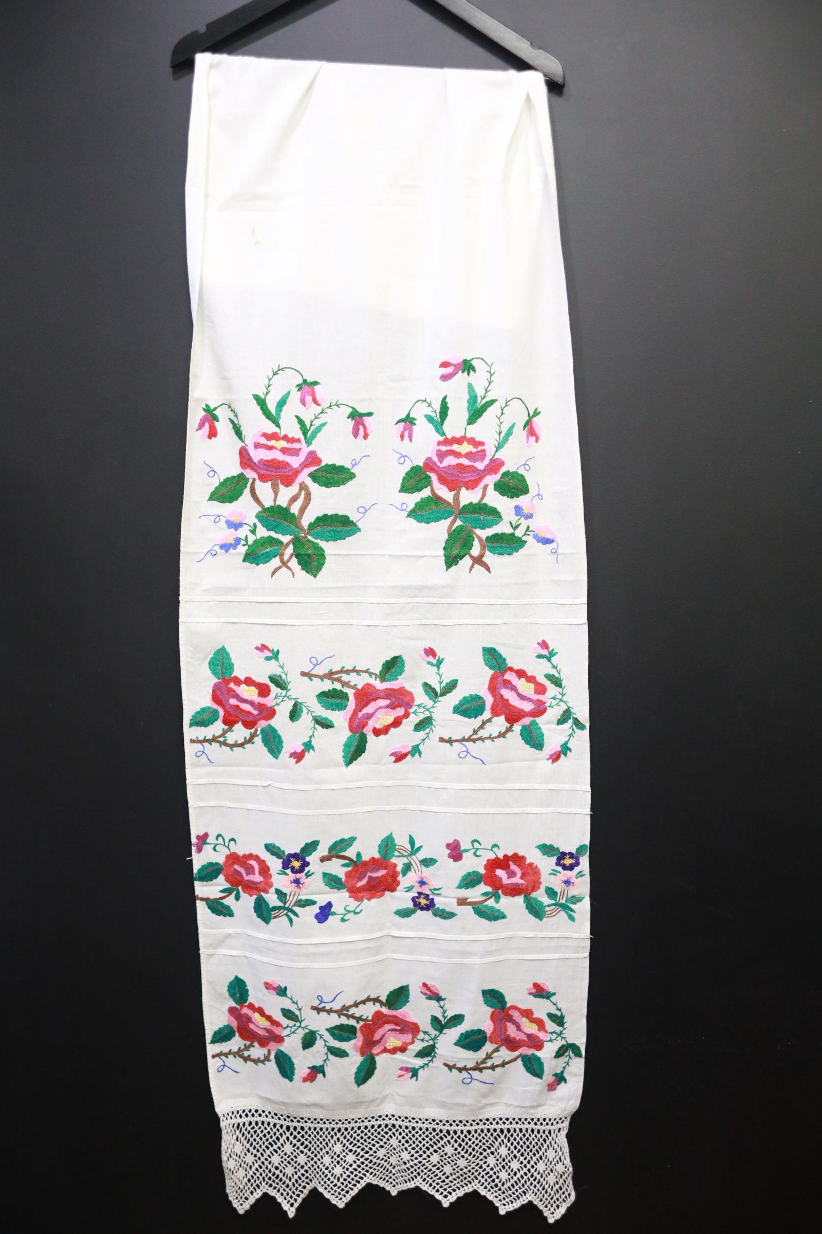 Ukrainian embroidered towel wedding towel vintage towel Etsy