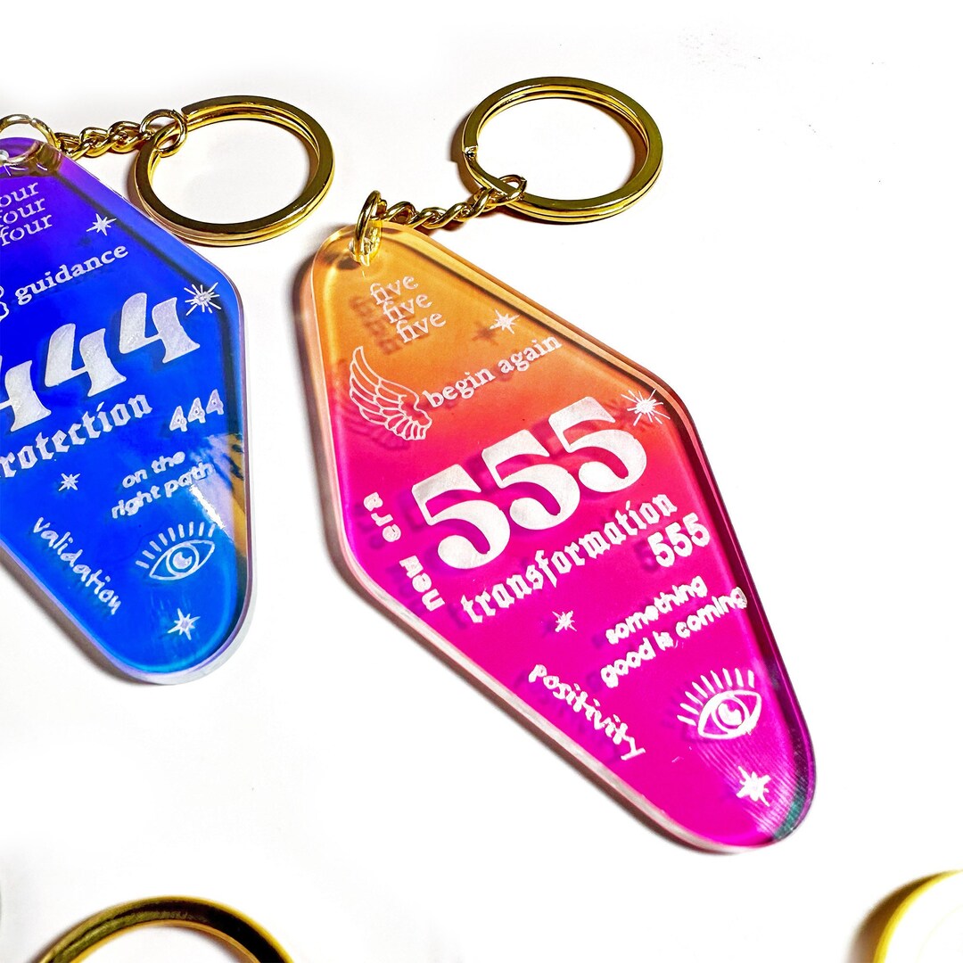 555 Keychain 555 Cool Keychain Aesthetic Keychain Etsy
