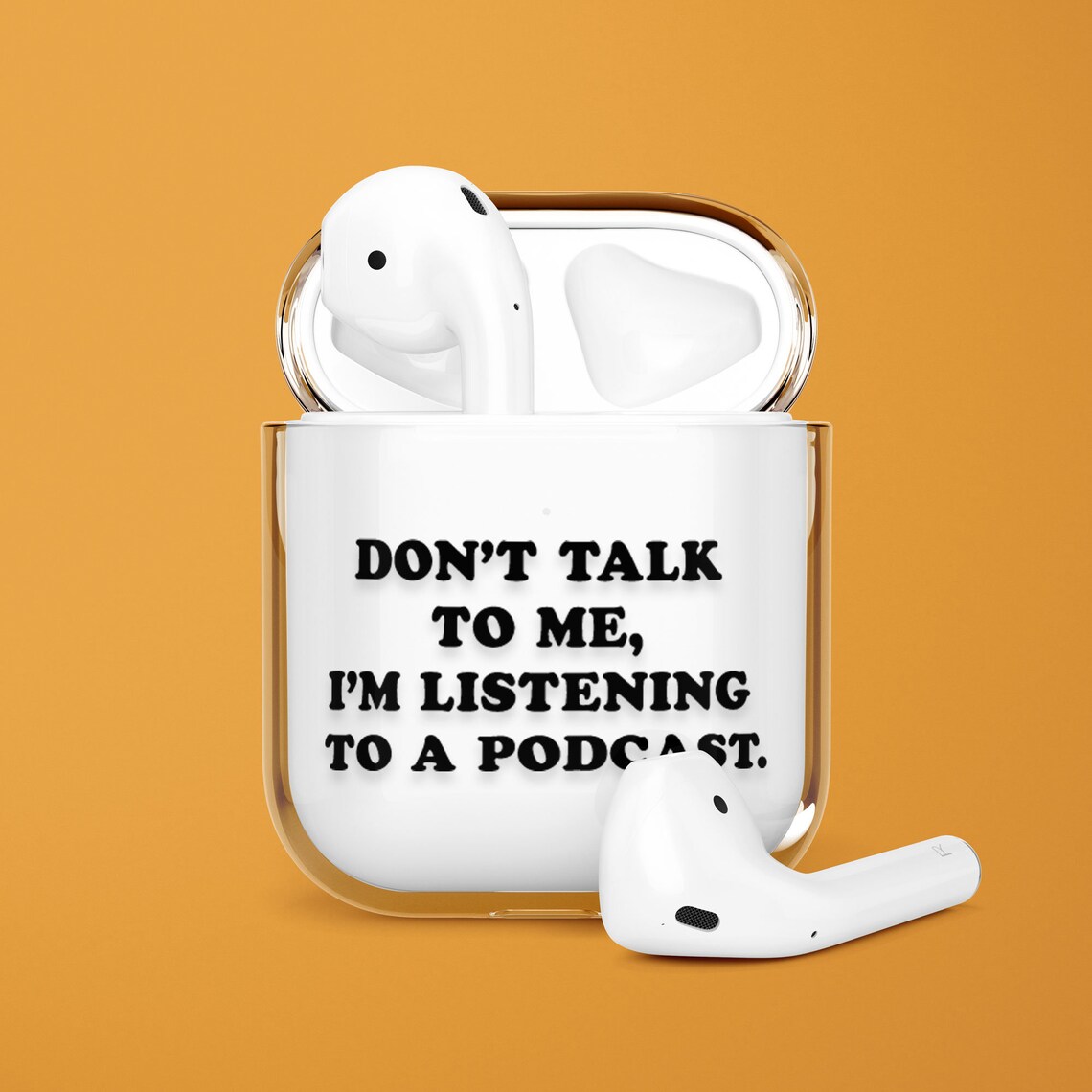 Podcast Quote Clear Airpod Case Podcaster Gift AirPods Pro Etsy