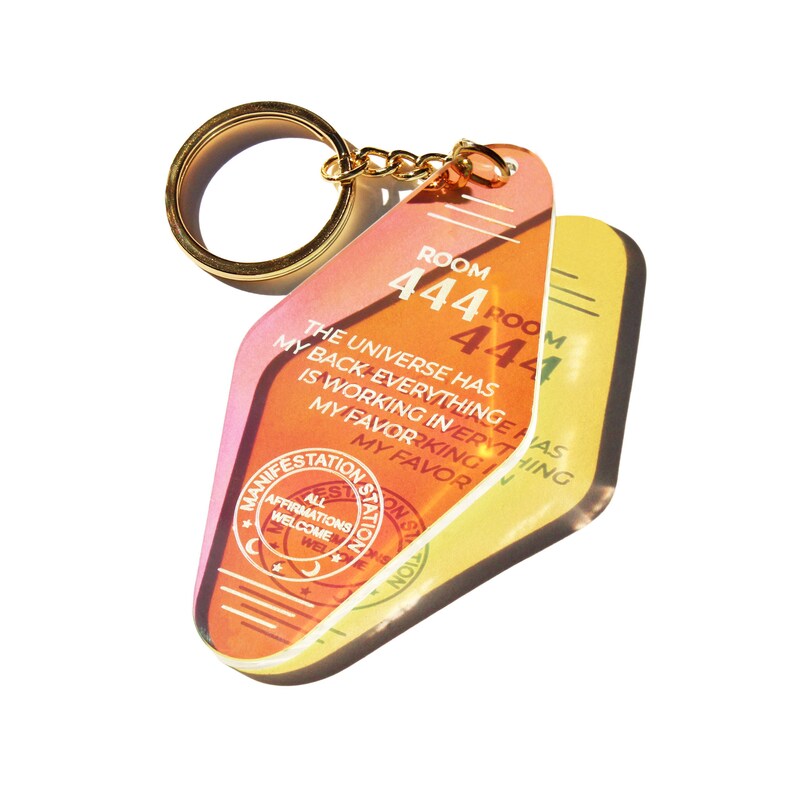 Keychain 444 Cool Keychain Aesthetic Keychain Holographic Etsy
