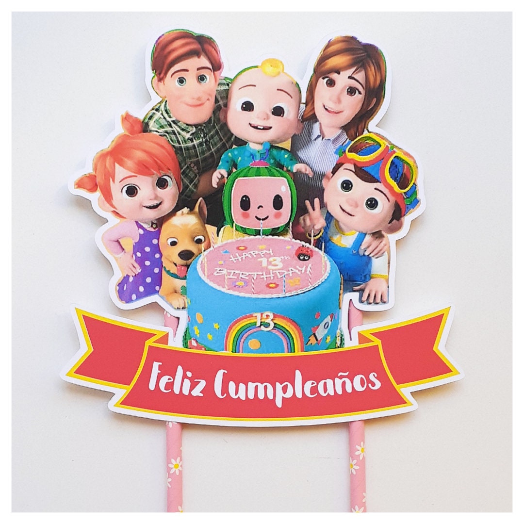Party D cor Birthday Party Favor Download Cocomelon Cupcake Topper 12 