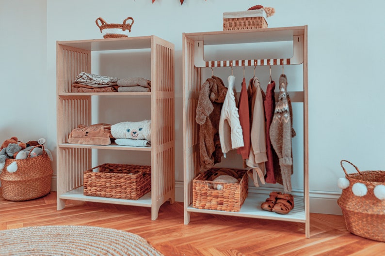 Montessori Wardrobe Set Self Care Wardrobe Montessori Etsy