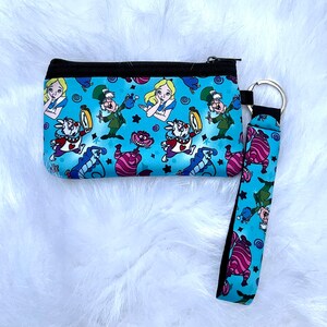 Disney Alice in Wonderland Custom Neoprene ID Wristlet